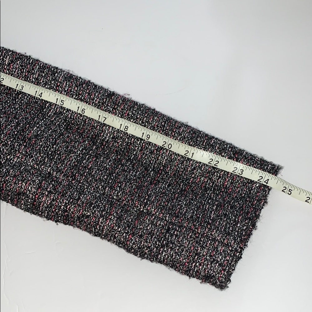 Jones Studio Separates Silver Pink, Black Tweed Blazer Tailored Open Front - Picture 13 of 14
